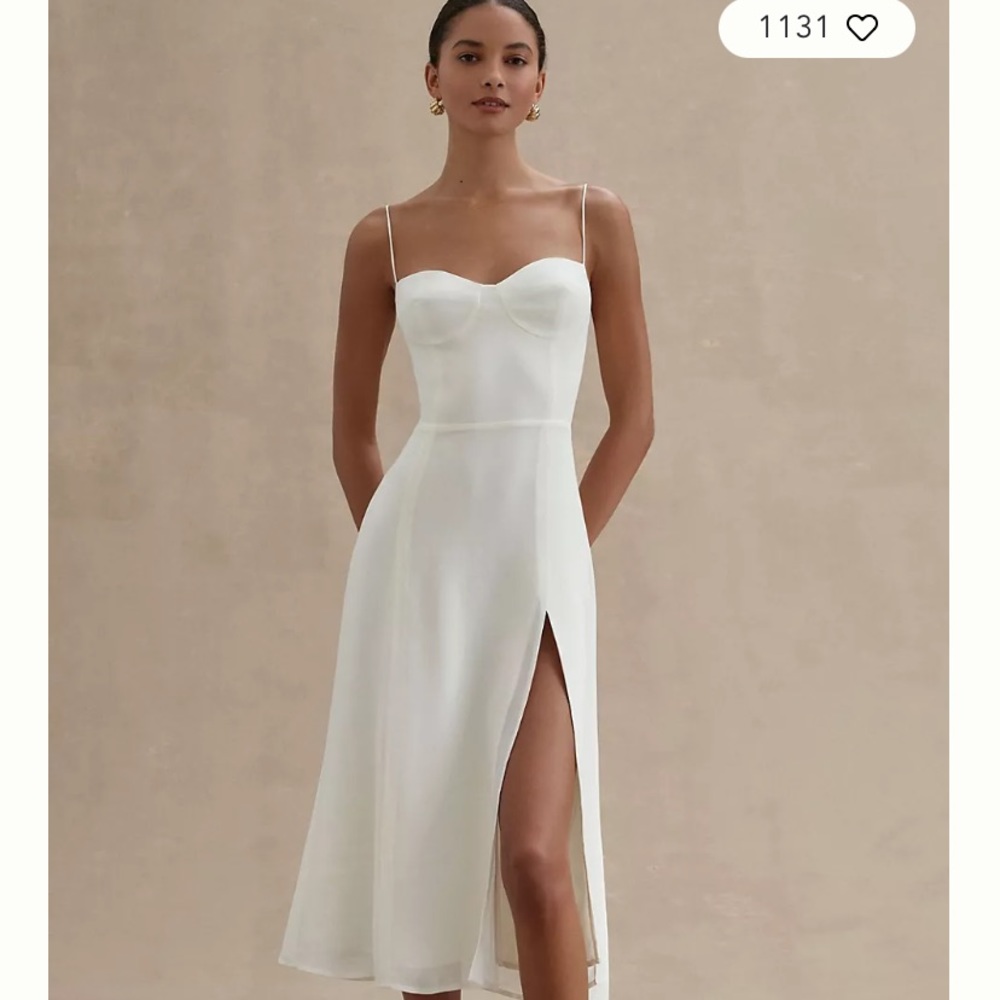 BNWT REFORMATION Juliette Dress Ivory 10